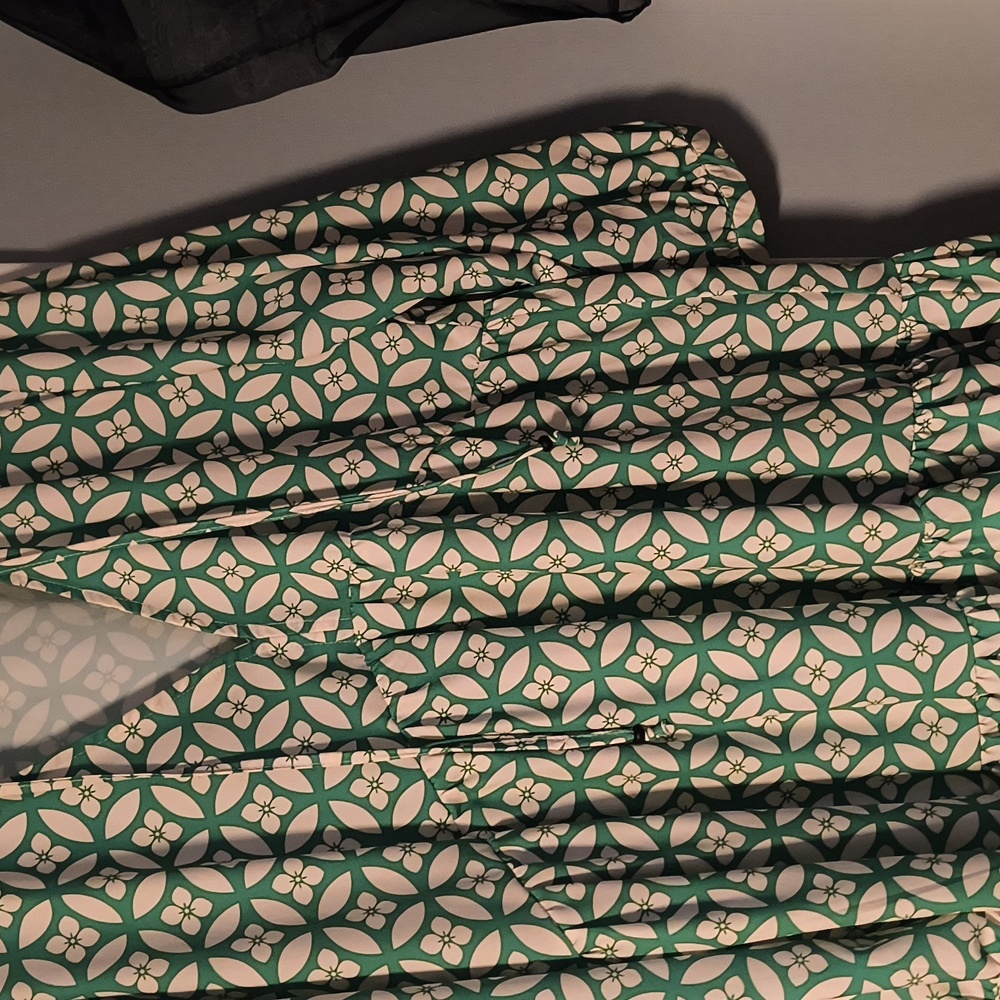 Green Over Sized Blouse